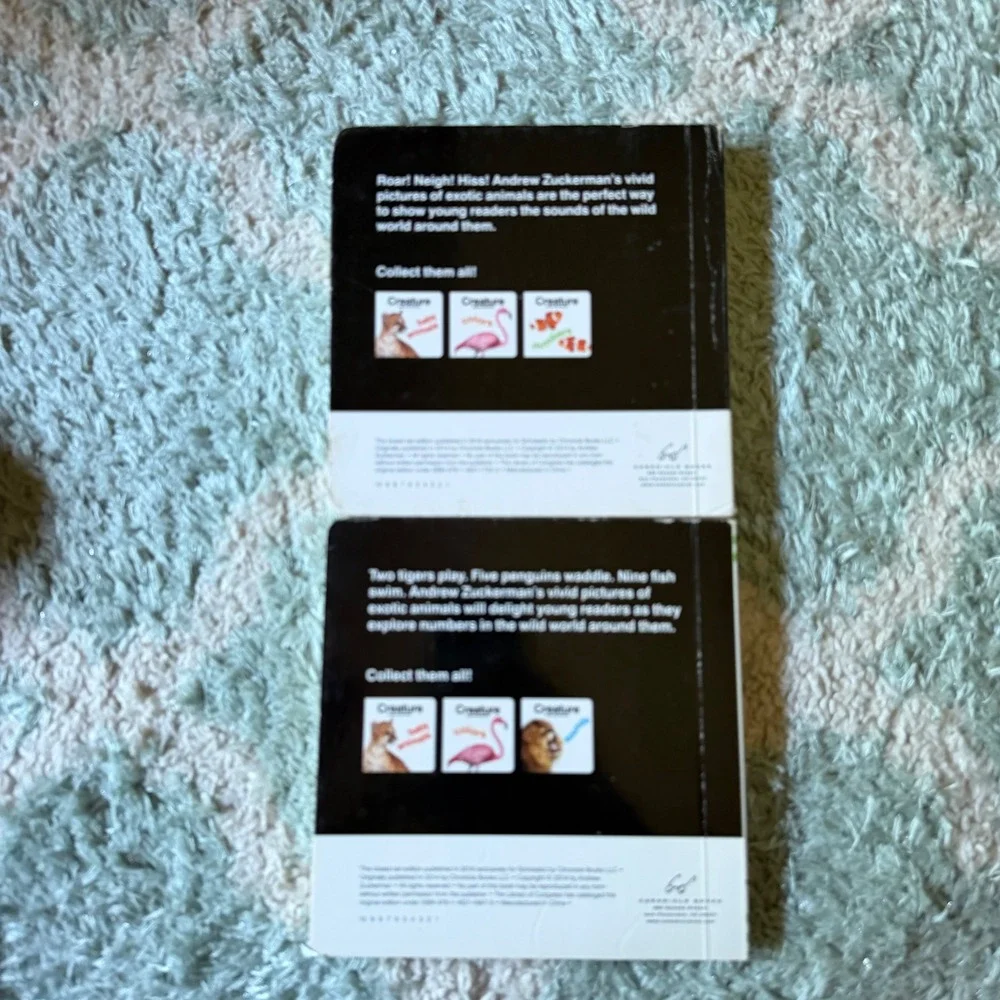 Creature Sounds & Creature Numbers Board Books Andrew Zuckerman Set
